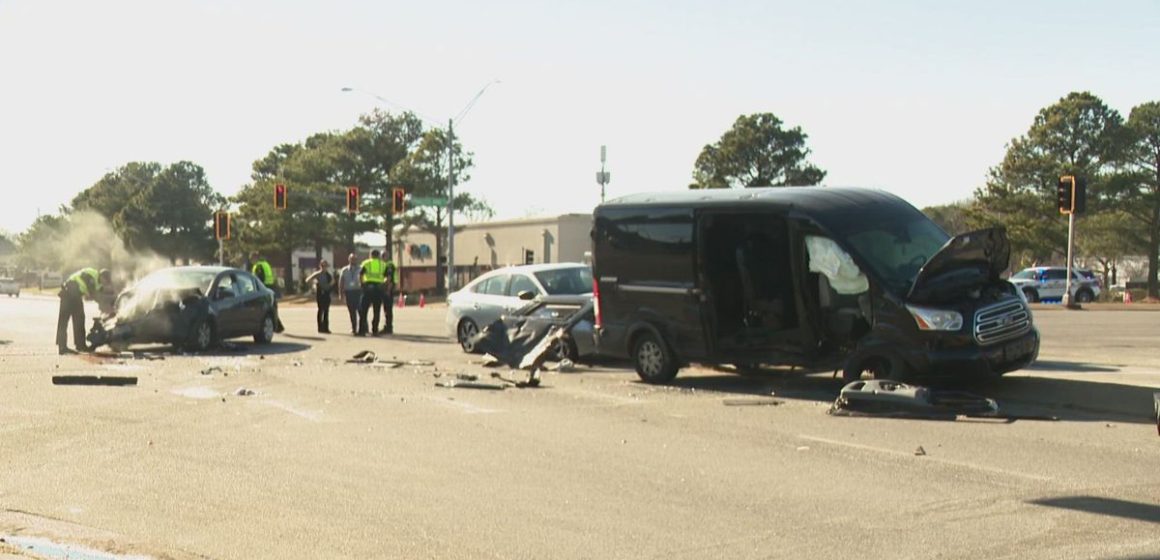 Virginia Beach Collision Sends Eight to Hospital, Causes Major Traffic Delays on Princess Anne Road