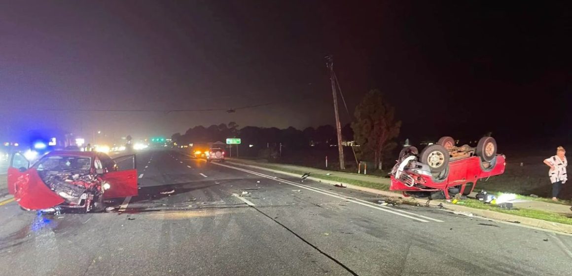 18-Year-Old Baker Woman Killed in Head-On Crash in Santa Rosa; Vehicle Totaled after Crash