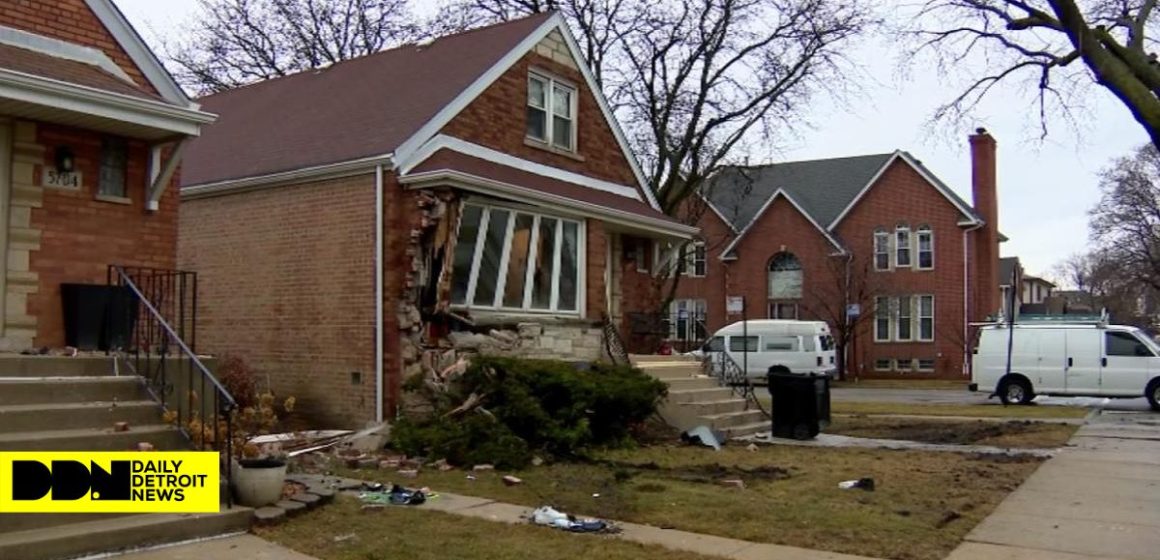 Car Crashes into Chicago Residence, Occupants of Crashed SUV Escape Before Police Arrive