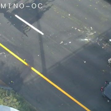 Car Falls Off Overpass Onto I-5 in Sacramento, Driver Hospitalized in Critical Condition