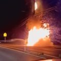 Car Slammed into Transformer Pole and Catches Fire, Power Outages Reported in Chandler