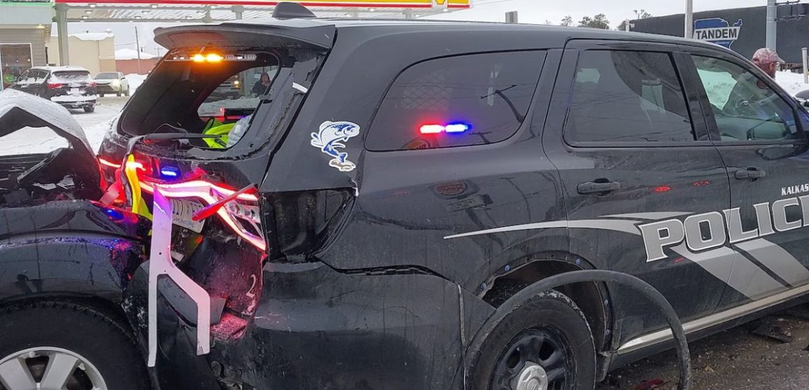 Crash in Kalkaska County Leaves Officer and Two Others Injured, Speed a Factor