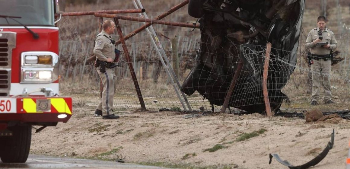 Driver Killed After Crashing Into Fence, Vehicle Bursts Into Flames in SLO County