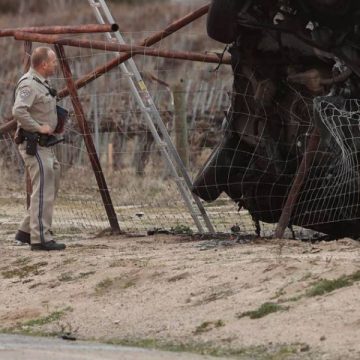 Driver Killed After Crashing Into Fence, Vehicle Bursts Into Flames in SLO County