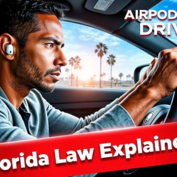 Driving with AirPods in Florida— Is It Illegal to Drive Your Vehicle with Airpods