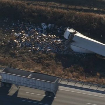 Overturned Tractor-Trailer Blocks NJ Turnpike Lanes, Causes Major Delays