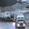 Pickup Truck Hit by Big Rig on 91 Freeway, Leaving Three Dead in Buena Park