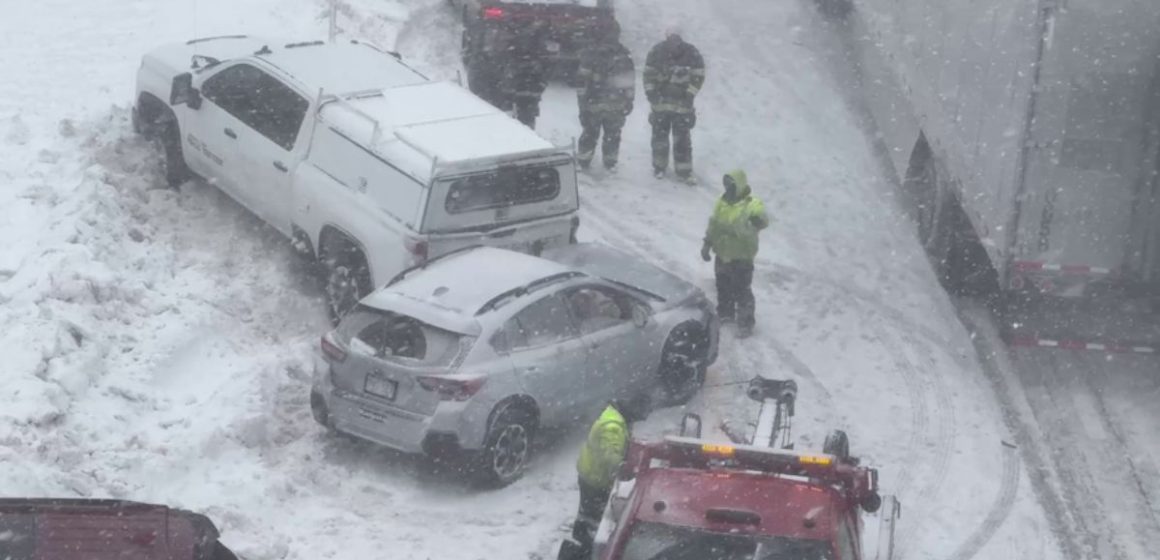 Snowstorm Causes Multi-Vehicle Crash on NYS Thruway, Closes I-90 Near Herkimer