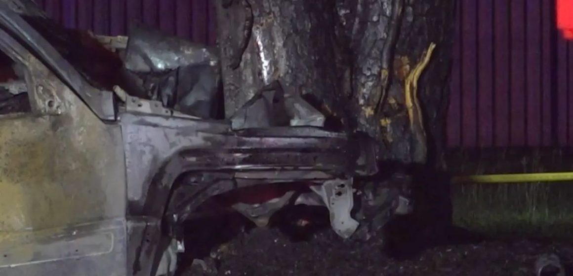 Texas Driver Killed After Jeep Hits Tree and is Consumed by Flames in Early Morning Grapevine Crash