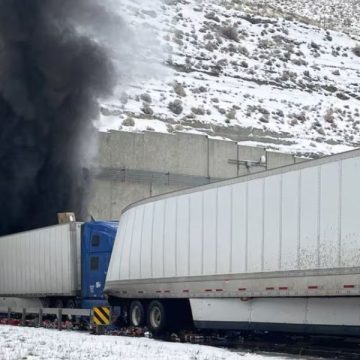 Two Killed in Fiery Multi-Vehicle Crash Inside Wyoming Highway Tunnel in Green River