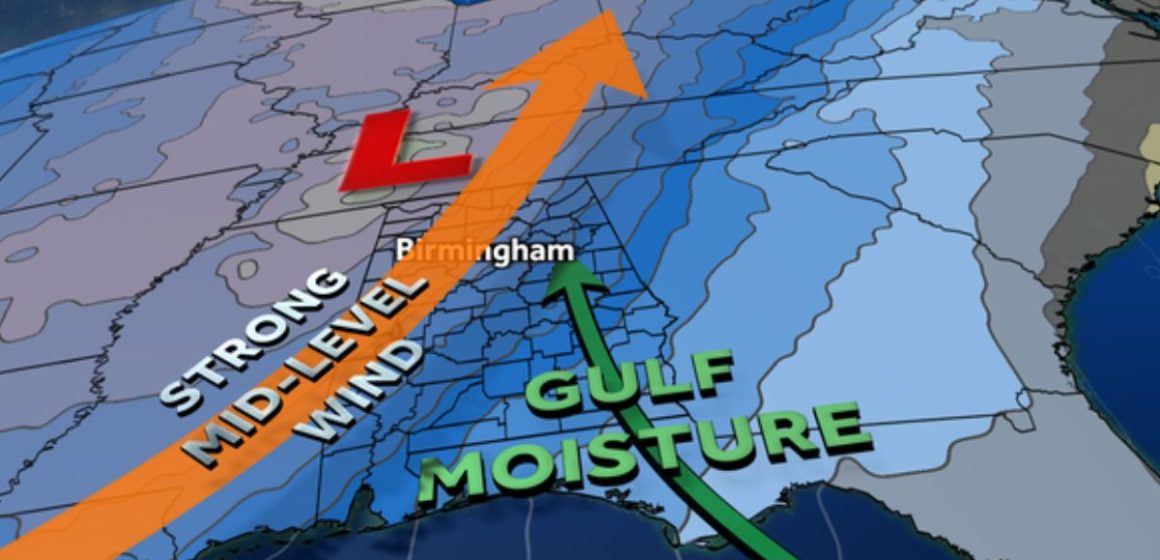 Alabama Braces for Severe Weather Heavy Rain, Tornadoes, and Strong Winds Expected