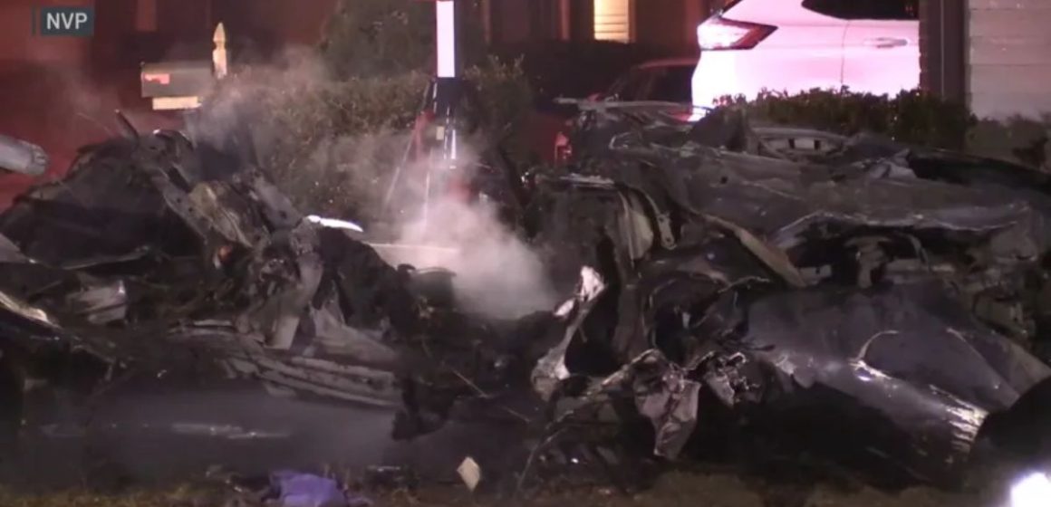 Two Dead after Tesla Crashes Into Home, Bursts Into Flames in Woodridge