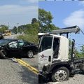 Two vehicle crash shuts down part of Route 18, leads to transport to New Bedford hospital