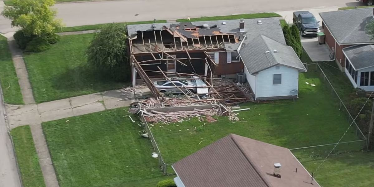 The cleanup of a potential tornado in a Clark County neighbourhood continues